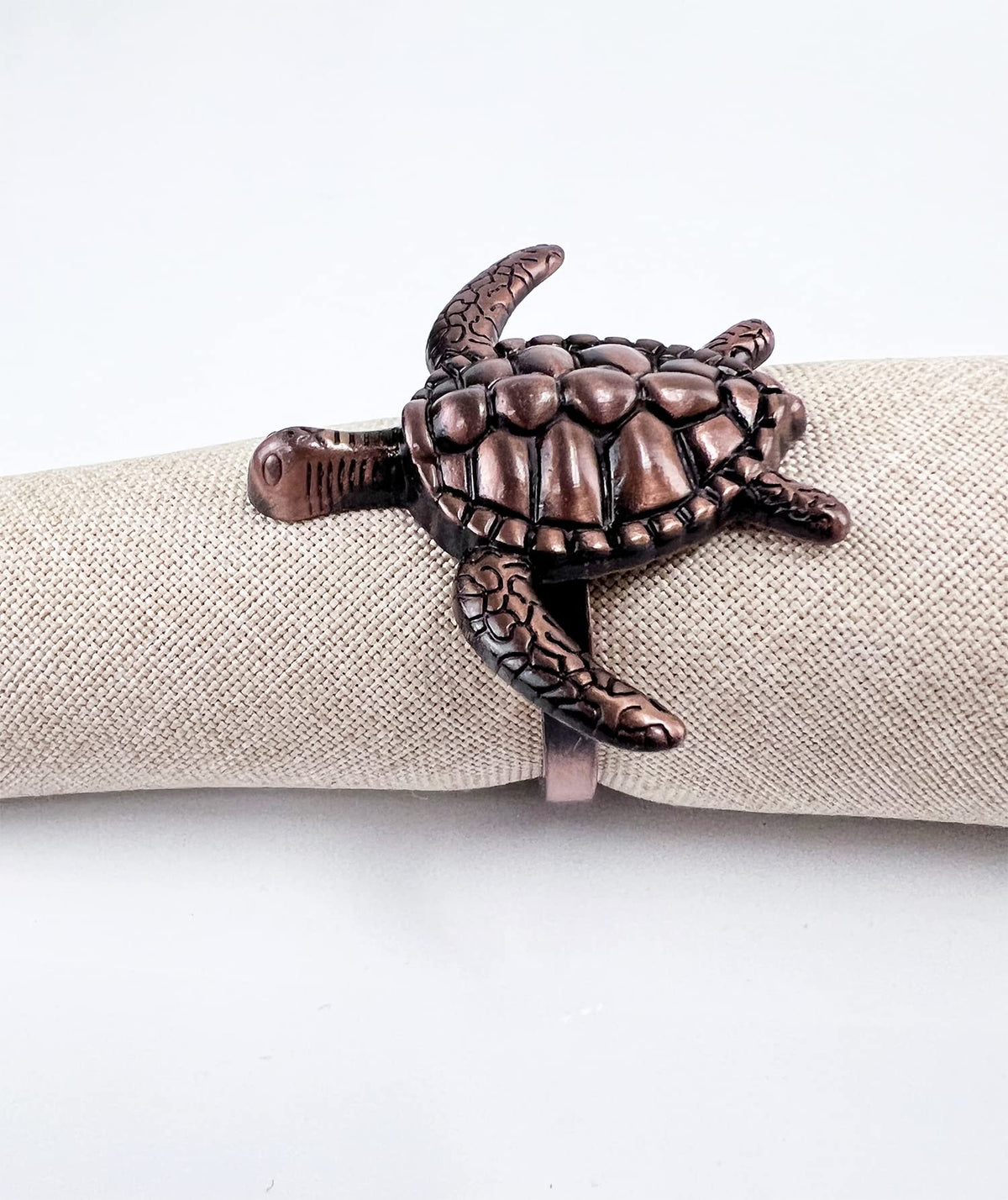 Nature's Touch Sea Turtle Metal Napkin Rings