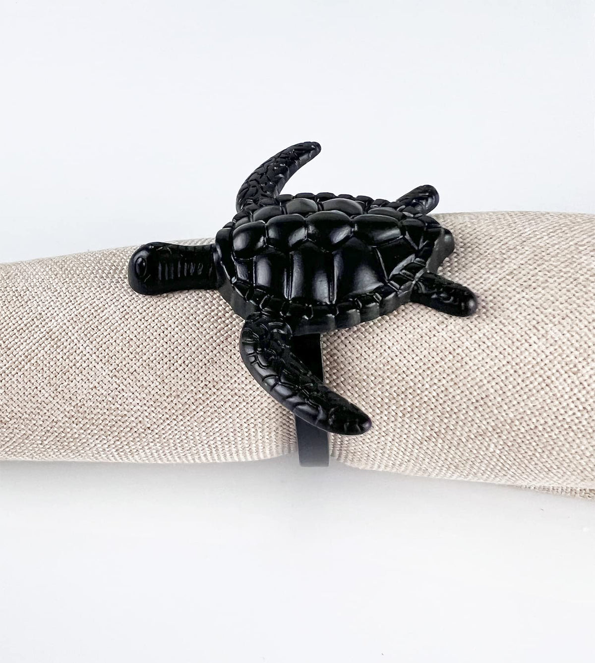 Nature's Touch Sea Turtle Metal Napkin Rings