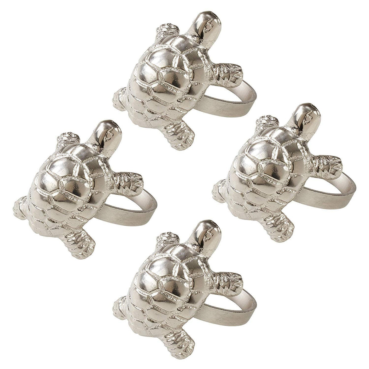 Silver Brass Casual Napkin Rings
