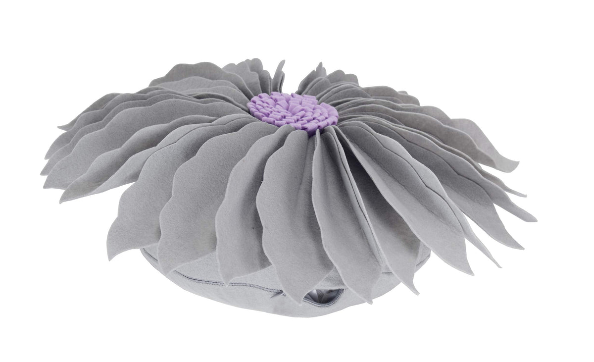 Fennco Styles Handmade Garden 3D Sunflower Decorative Filled Throw Pillow 13" Round - Gold Floral Pillow for Couch, Living Room and Bedroom Décor