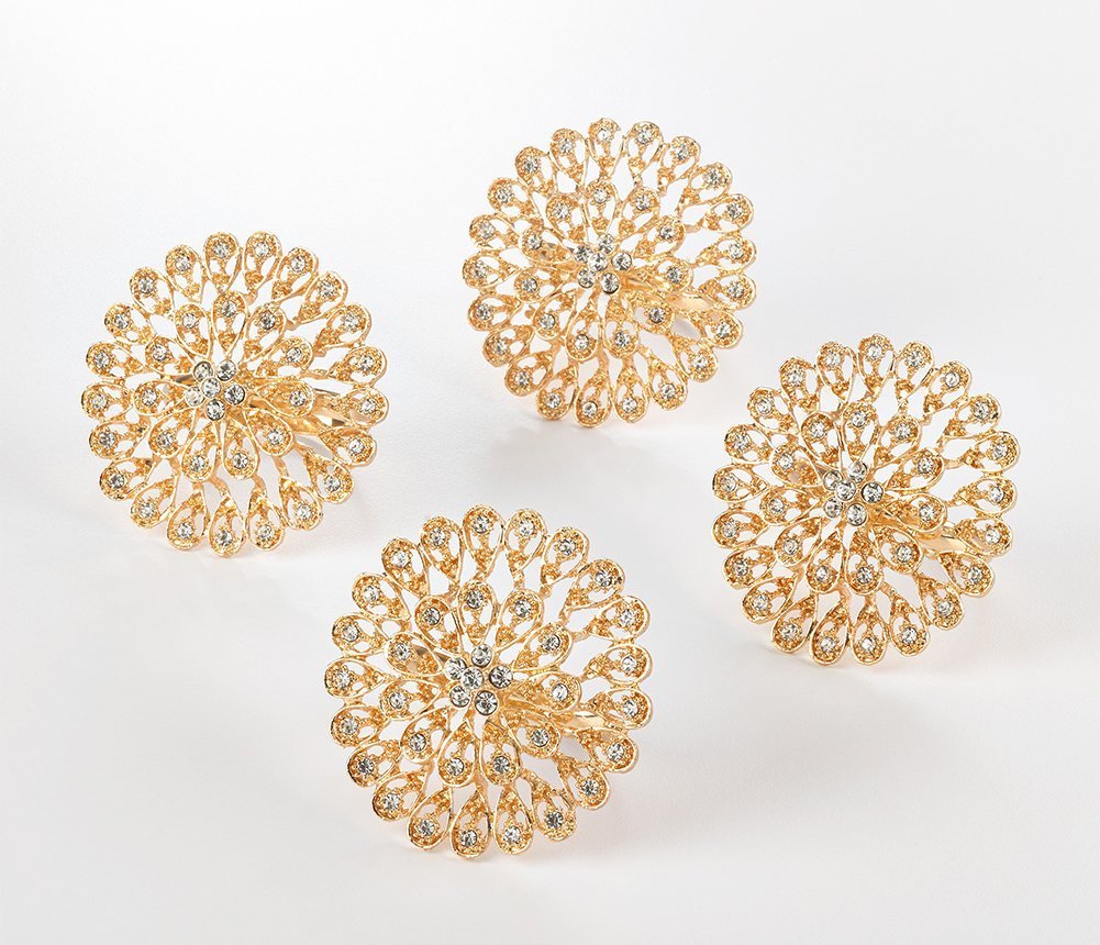 Starburst Flower Napkin Rings