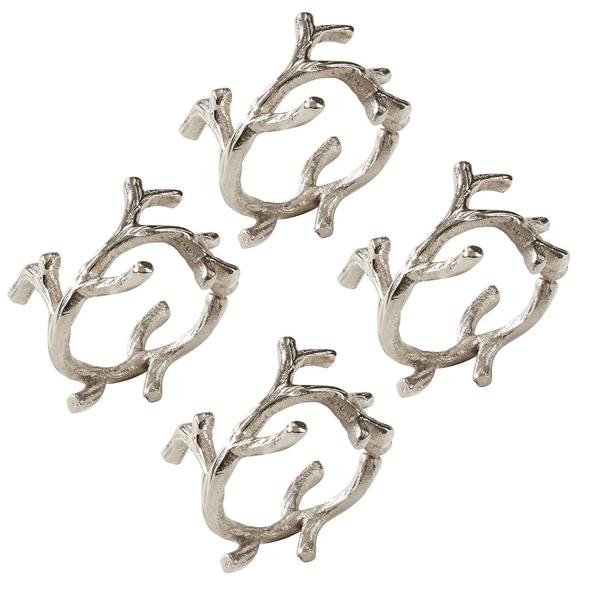Silver Brass Casual Napkin Rings