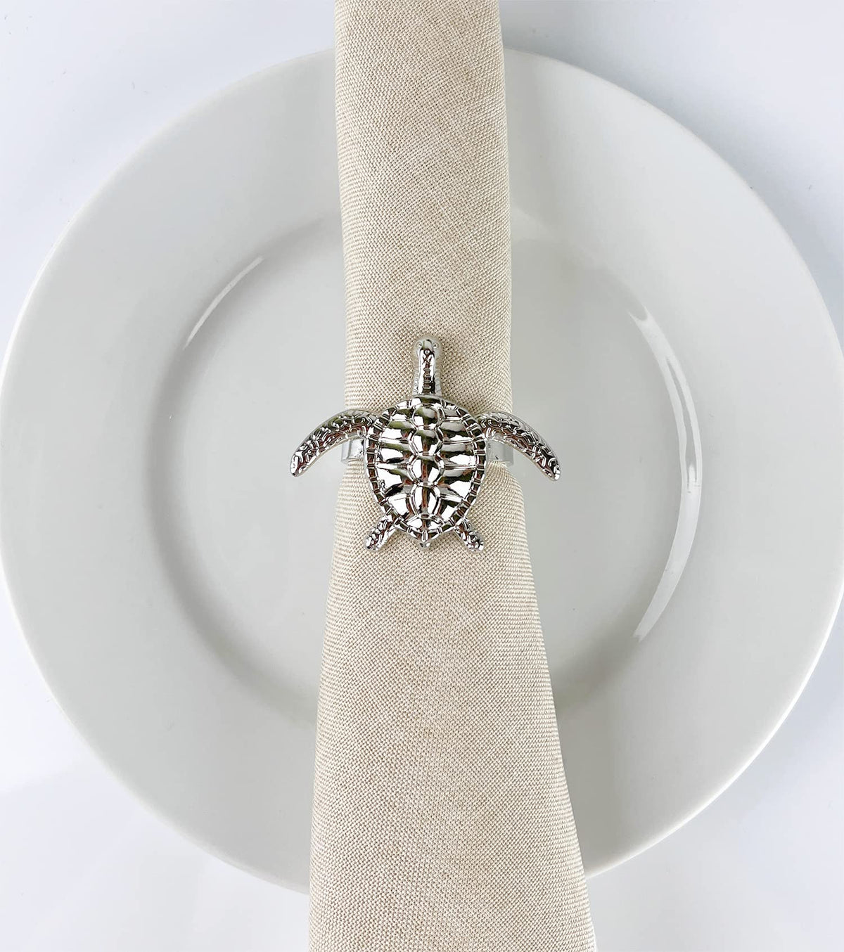 Nature's Touch Sea Turtle Metal Napkin Rings
