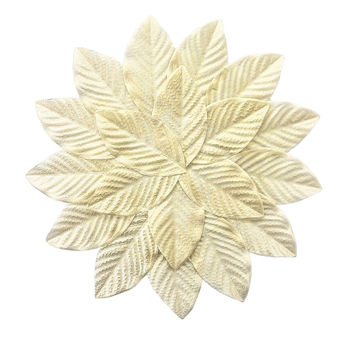 Handmade Leaf Shaped Shimmer Placemats