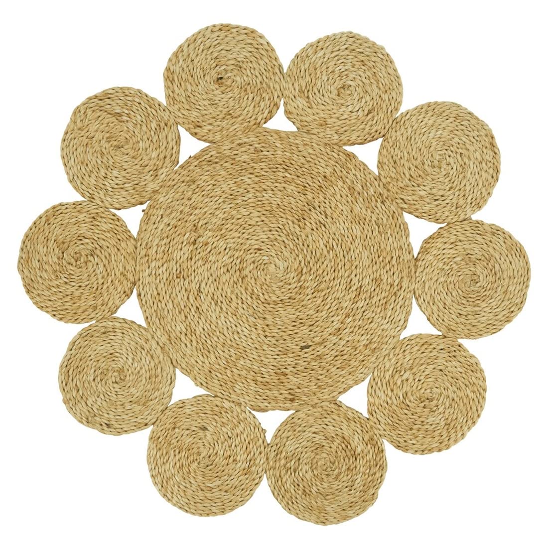 Handwoven Loopy Jute Placemats 16" Round