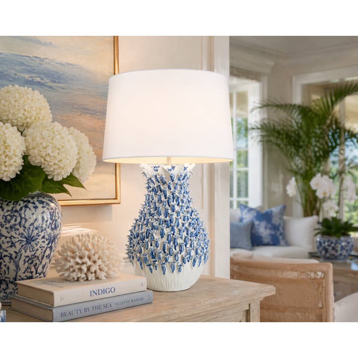 Blue Barnacle Original Ceramic Table Lamp