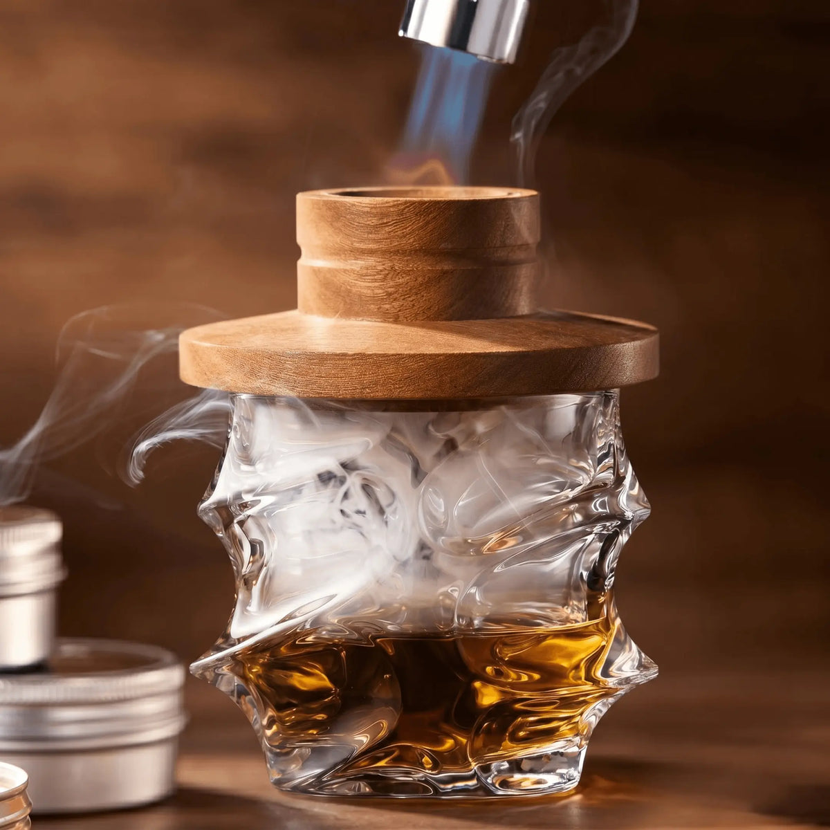 Kit de fumage Tsuki pour whisky et cocktail (ensemble Storm)