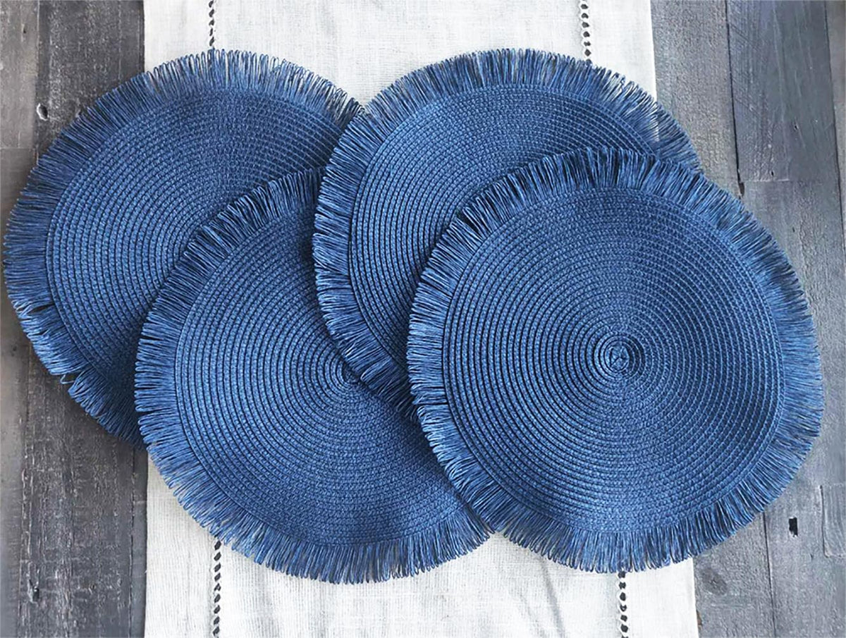 Handwoven Fringe Boho Placemats