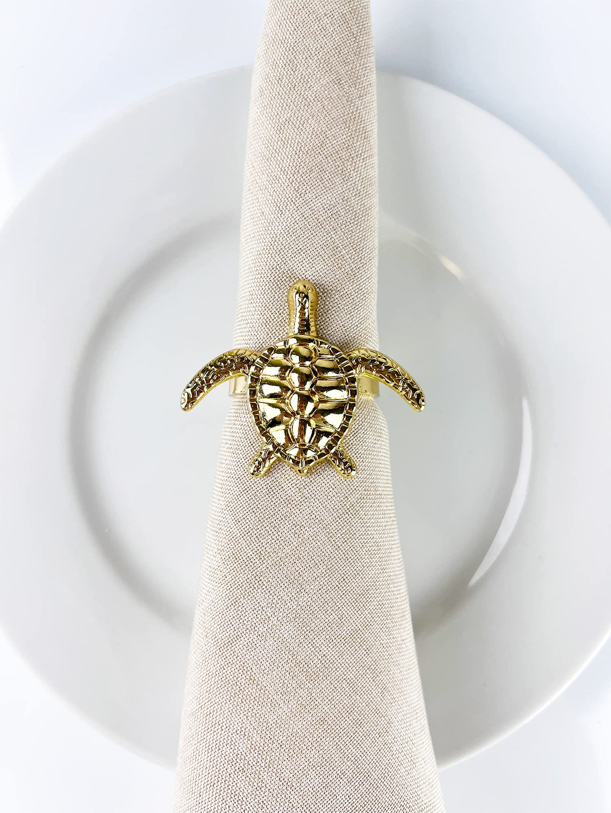 Nature's Touch Sea Turtle Metal Napkin Rings