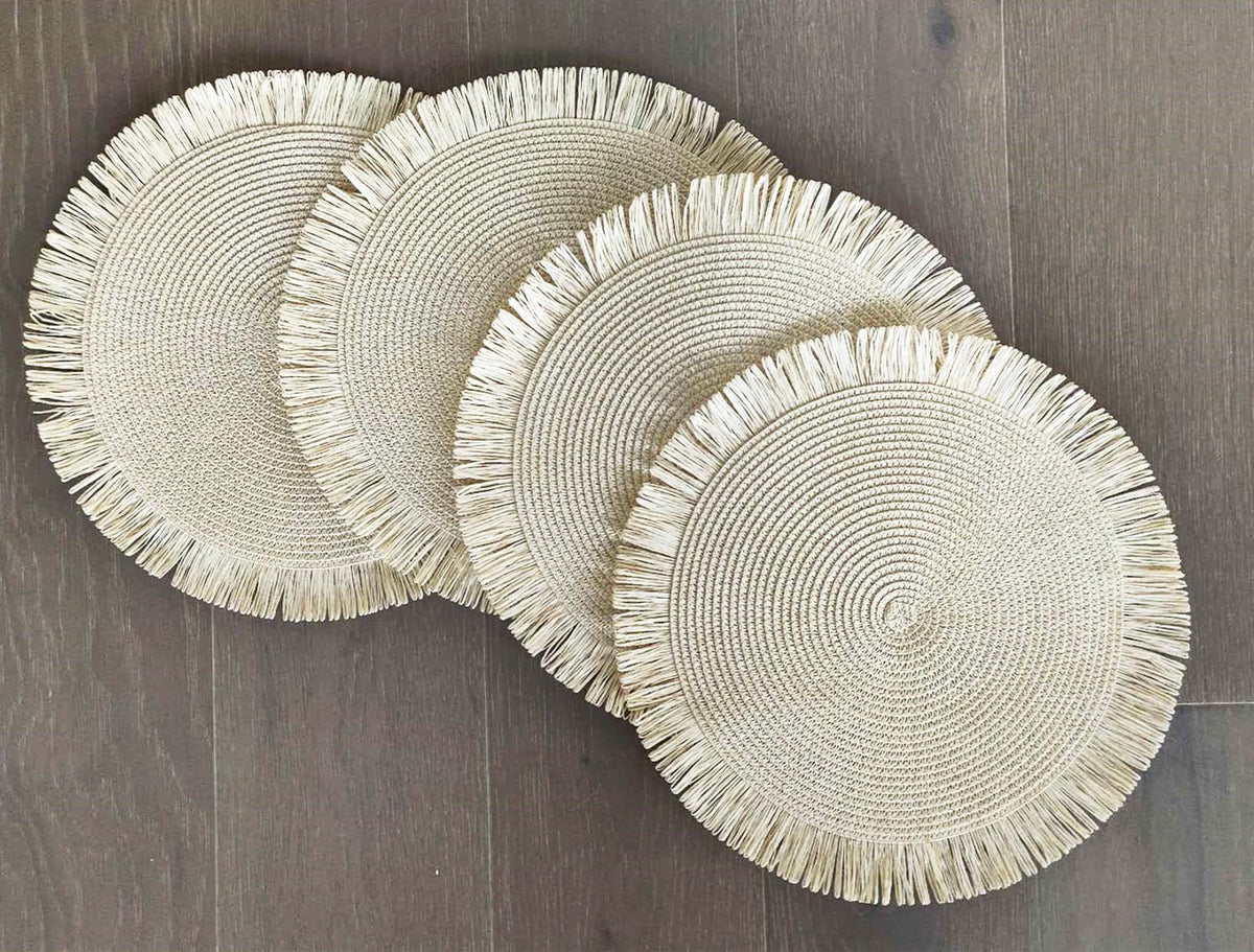 Handwoven Fringe Boho Placemats