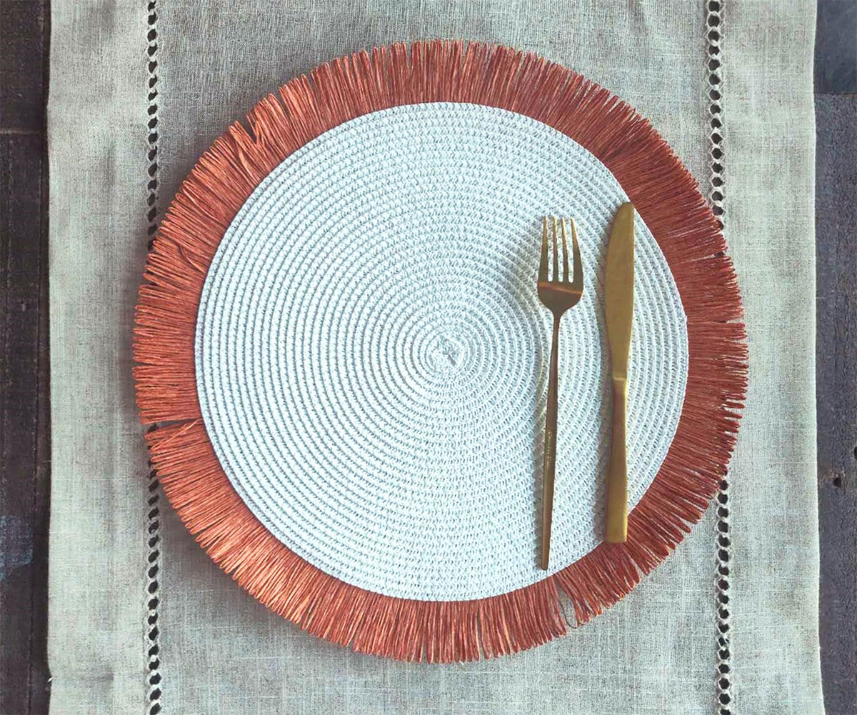 Handwoven Fringe Boho Placemats