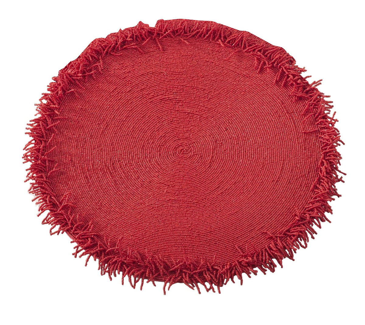 Isla Handmade Glass Beaded Design 15-inch Round Placemat