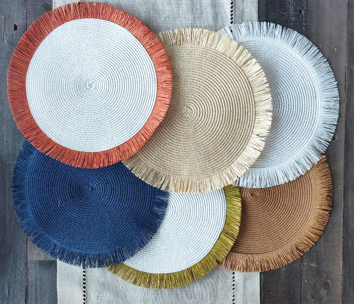 Handwoven Fringe Boho Placemats