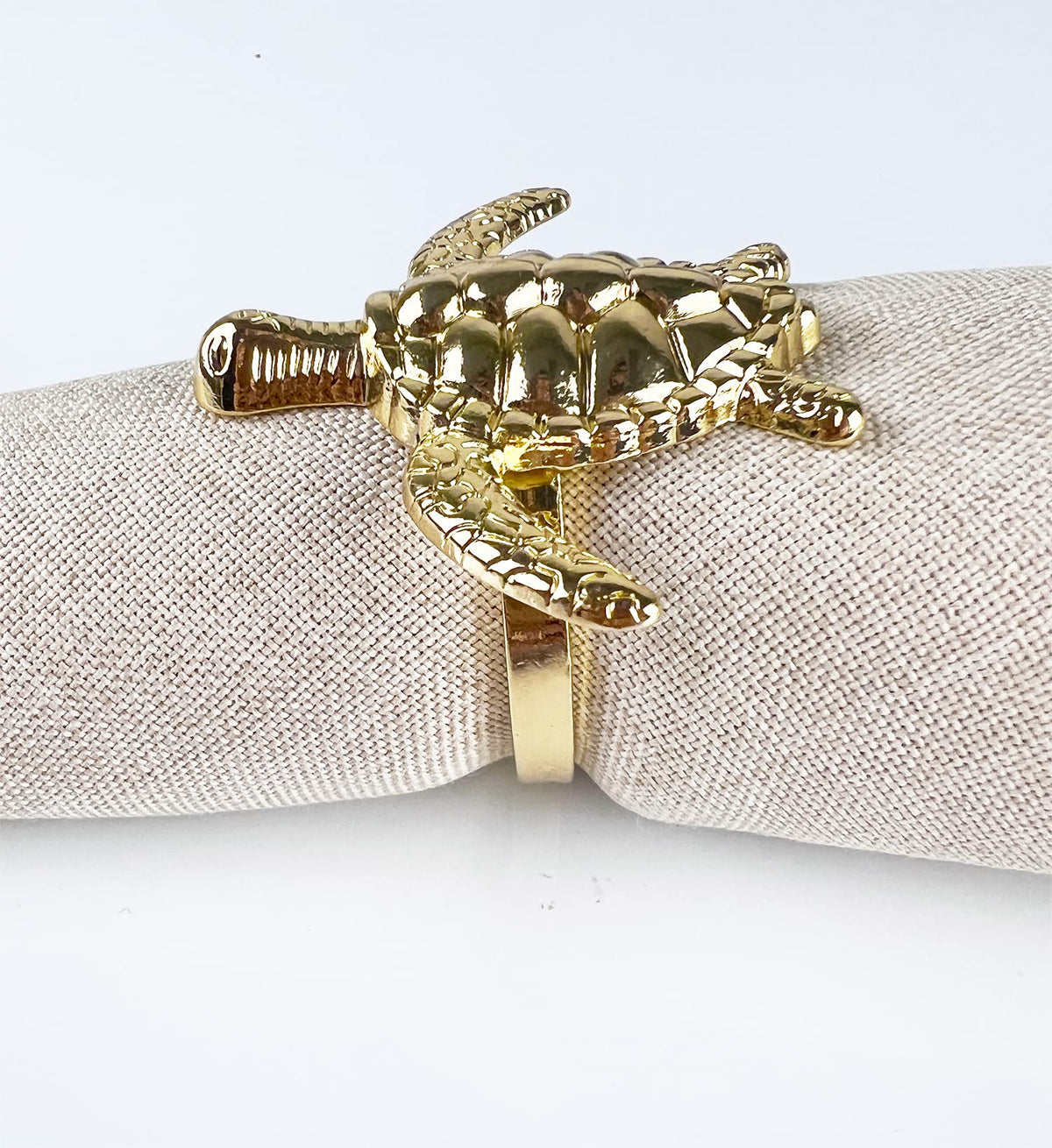 Nature's Touch Sea Turtle Metal Napkin Rings