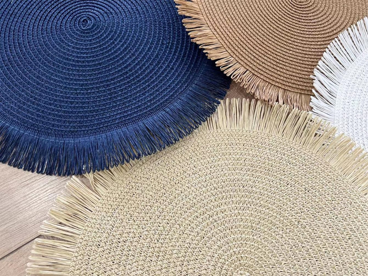 Handwoven Fringe Boho Placemats