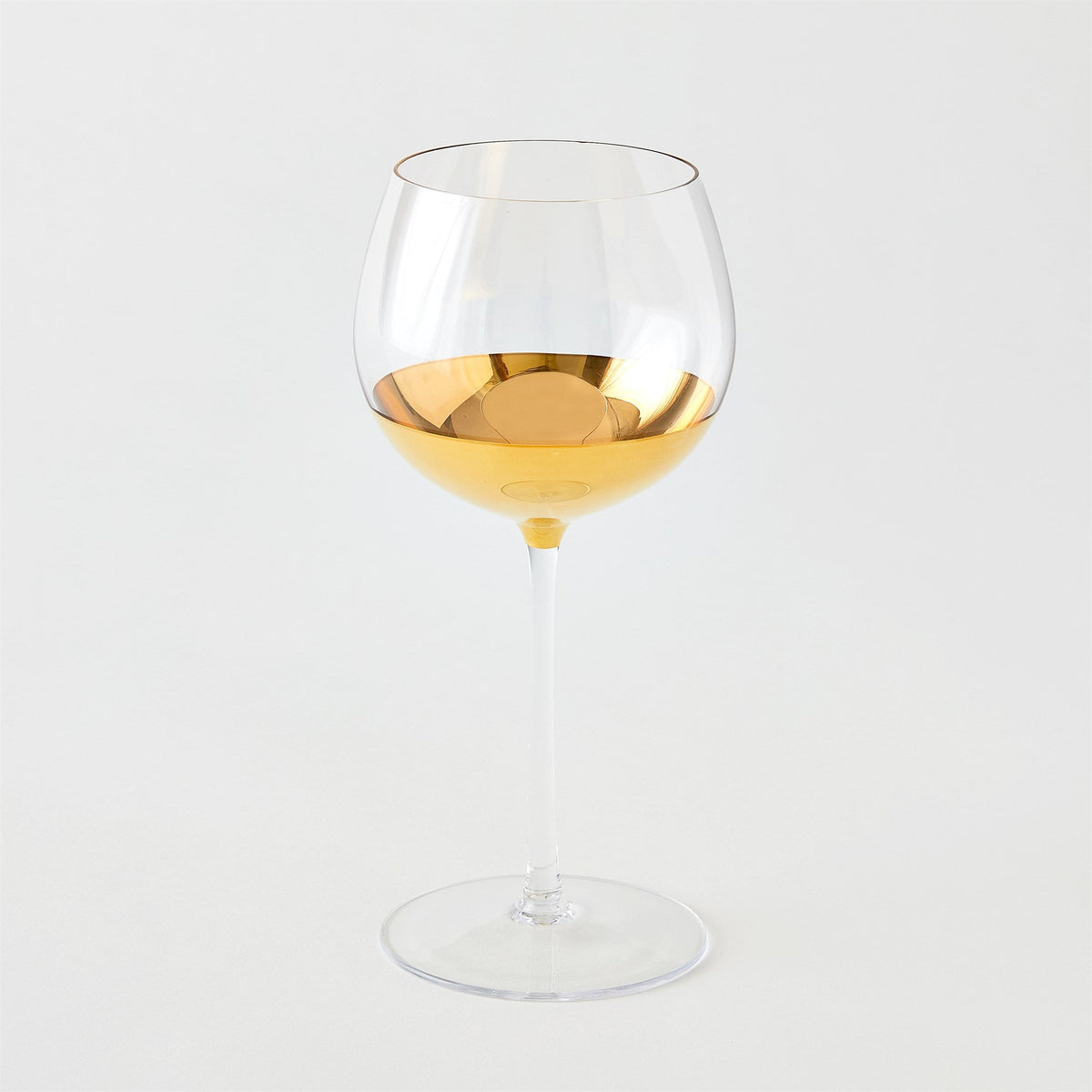Metallic Orb Wine Glass