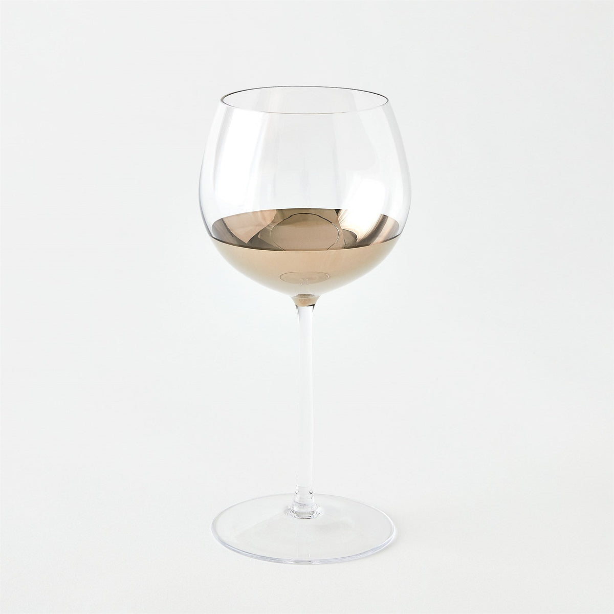 Metallic Orb Wine Glass