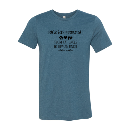 T-shirt « Tu as été promu de tonton chat à tonton humain »