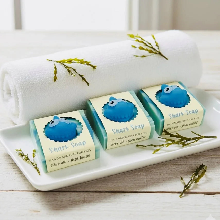 Savon artisanal requin pour enfants – Savon vegan saponifié à froid
