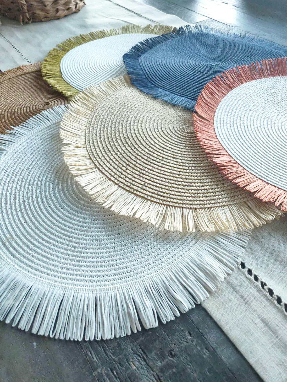 Handwoven Fringe Boho Placemats