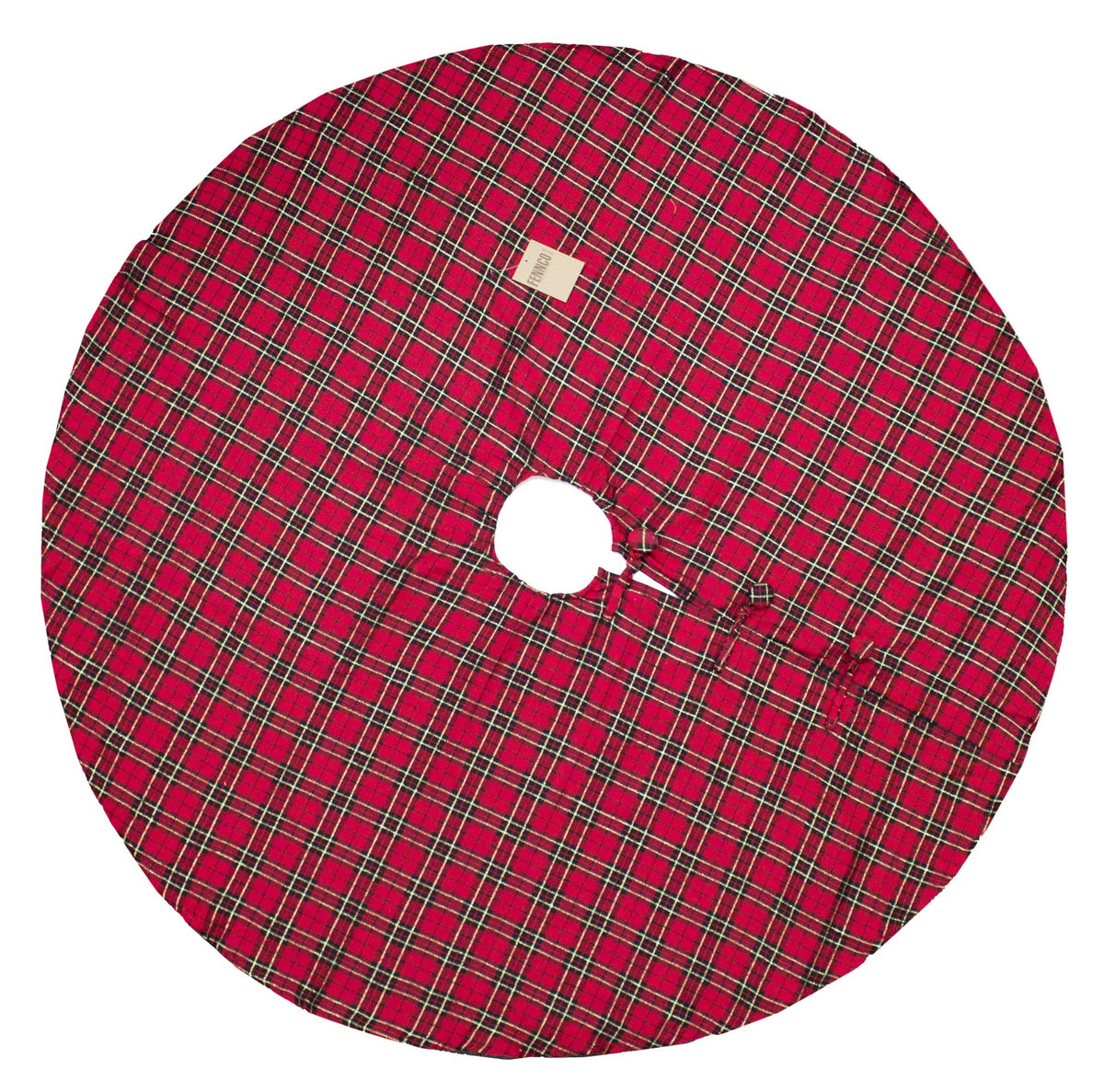 Holiday Tartan Plaid Dazzle Christmas Decorative Tree Skirt