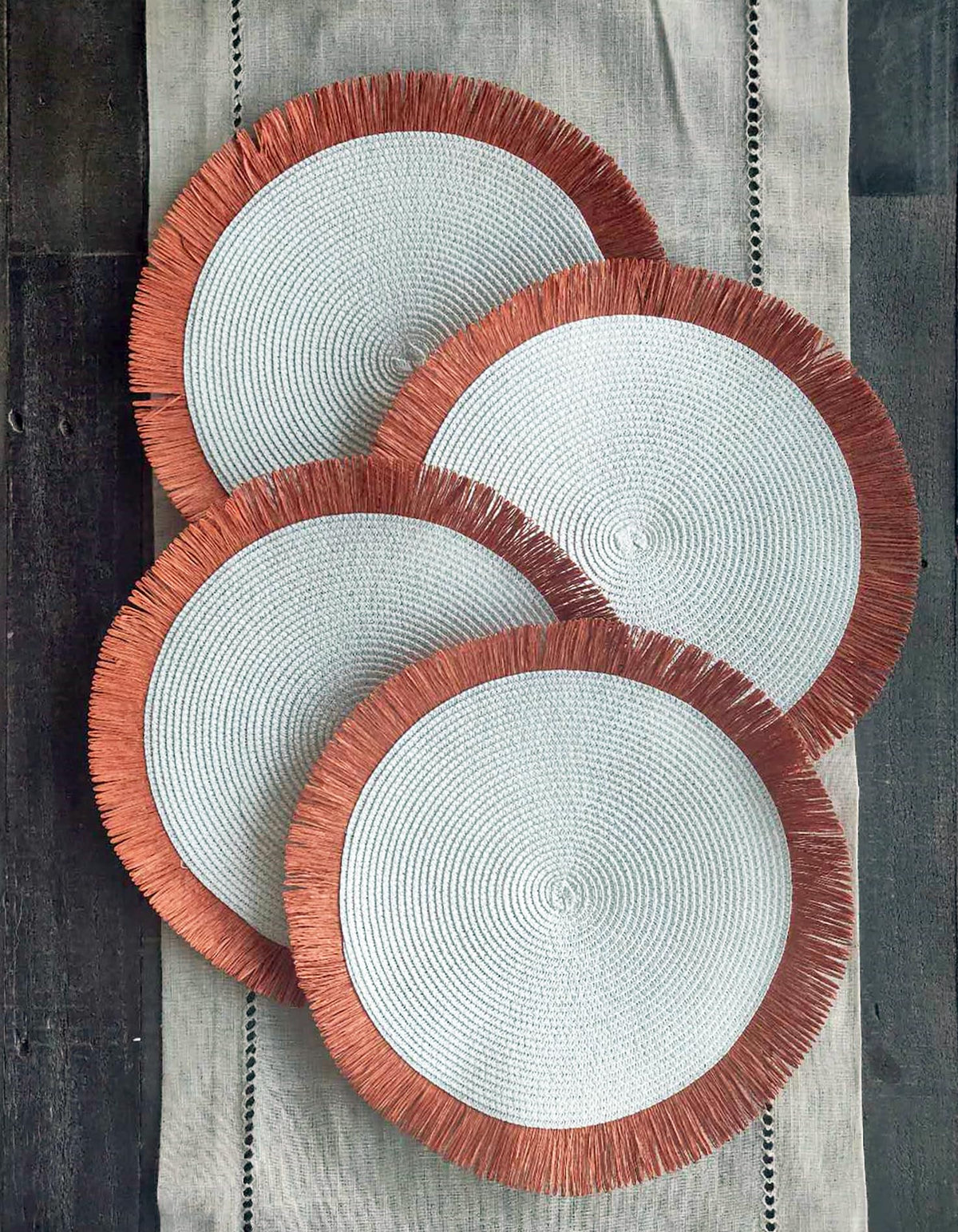 Handwoven Fringe Boho Placemats