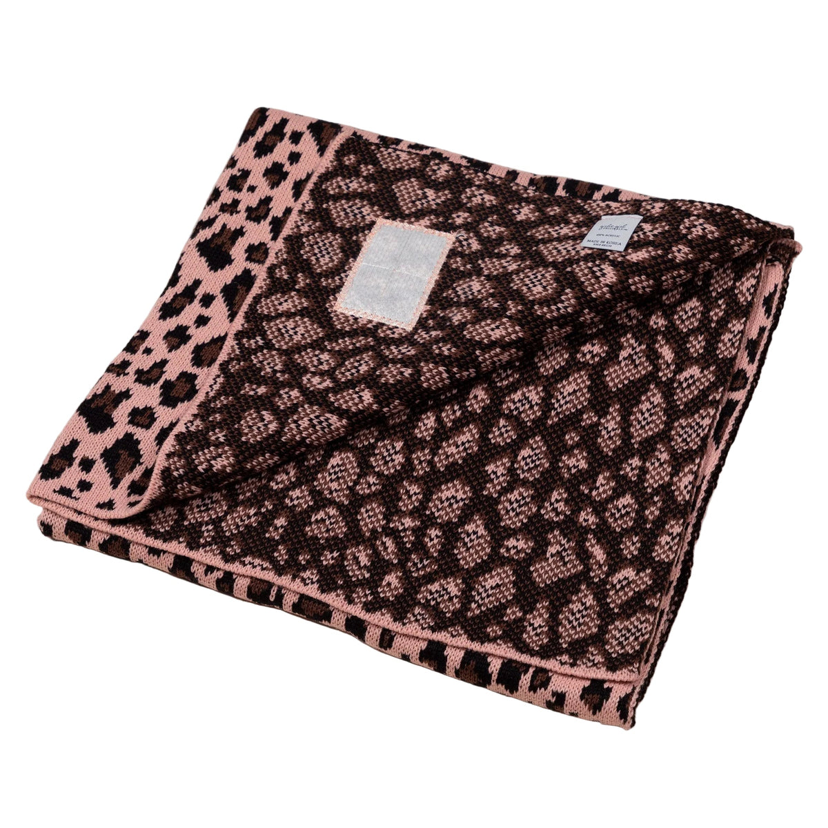 C&C™ Home Leopard Knit Baby Blanket