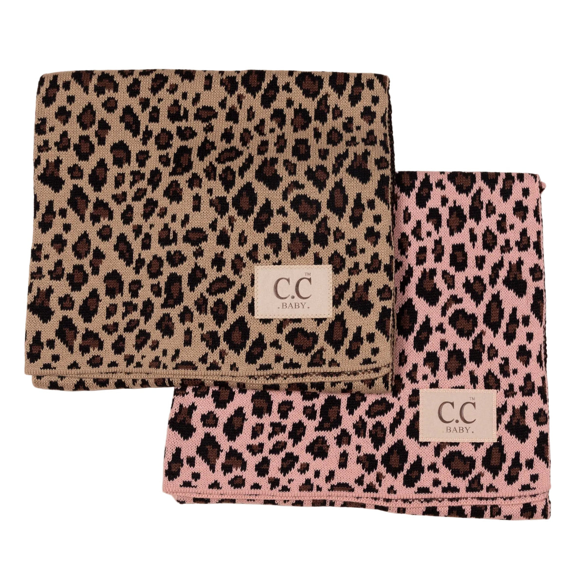 C&C™ Home Leopard Knit Baby Blanket
