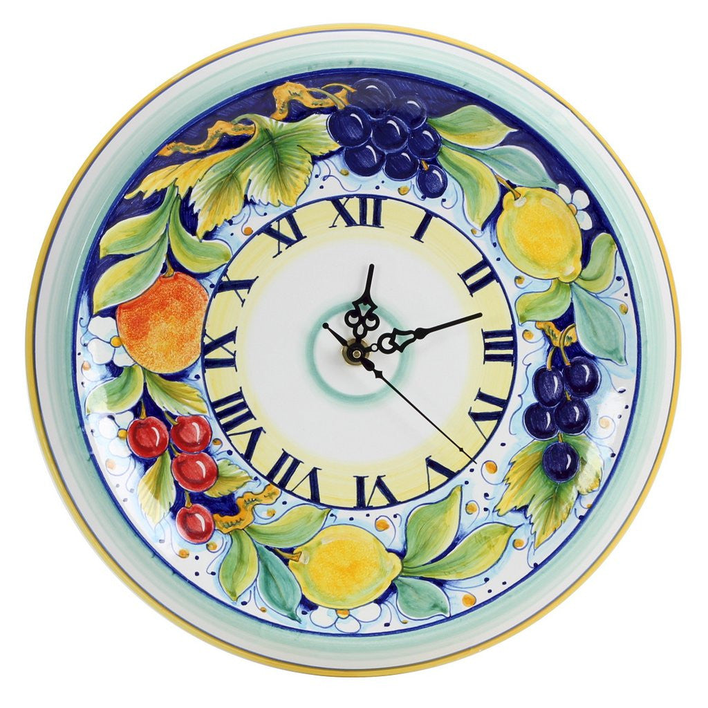 DERUTA FRUTTA: Round Wall Clock Dec Frutta