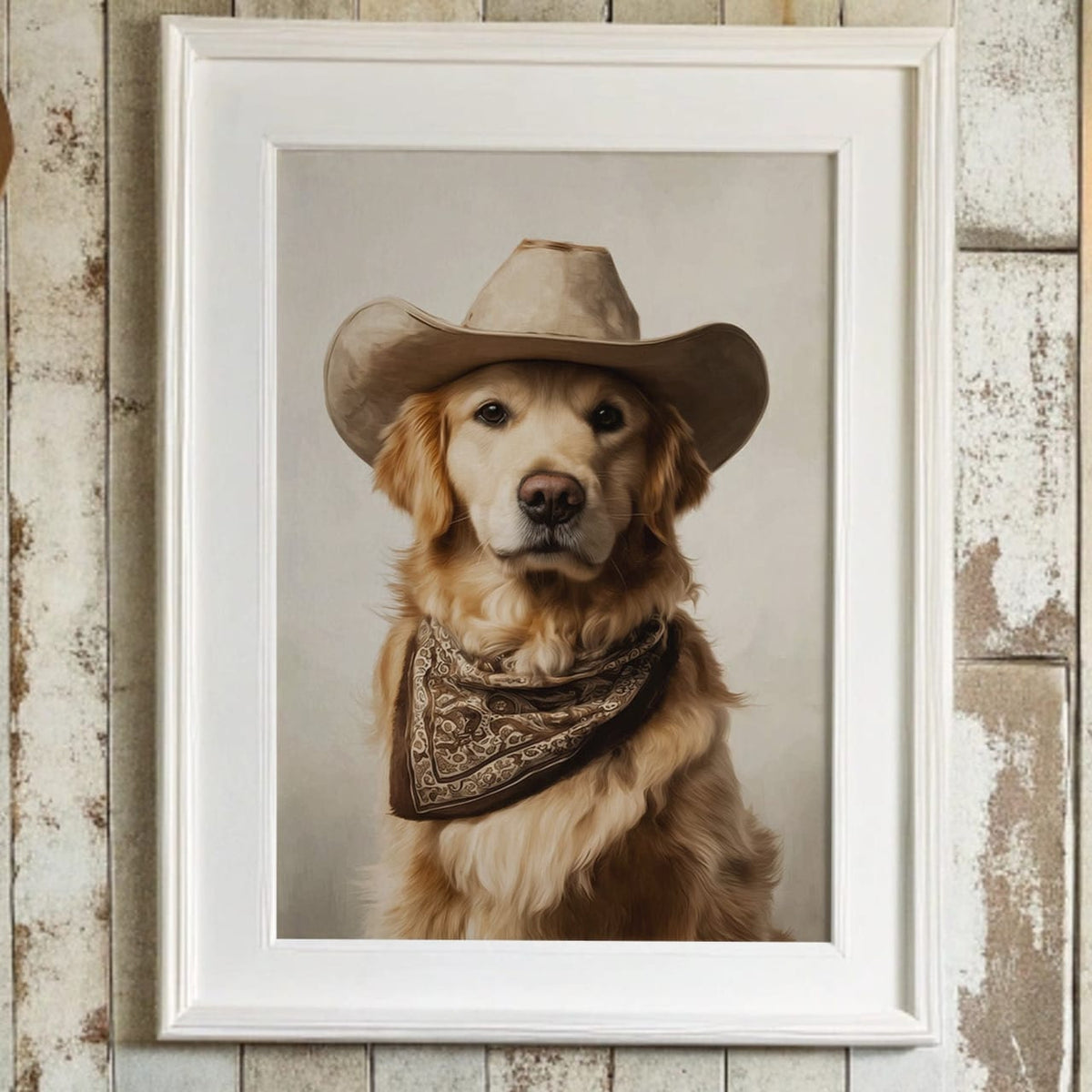 L'audace posizione di un cowboy canino