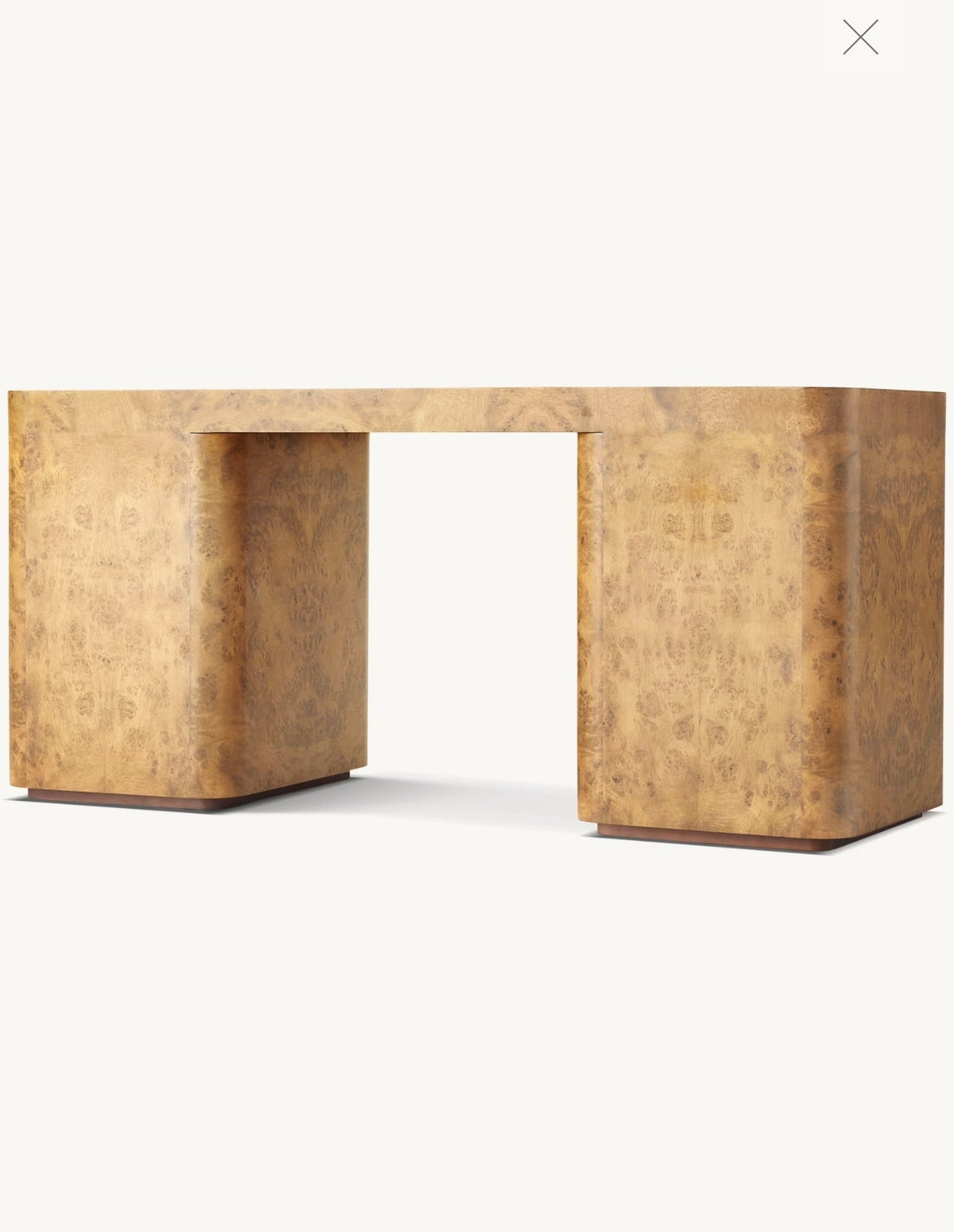 Burl Storage Desk