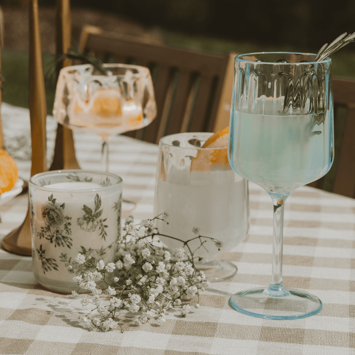 Verres à cocktail en plastique pour l'extérieur