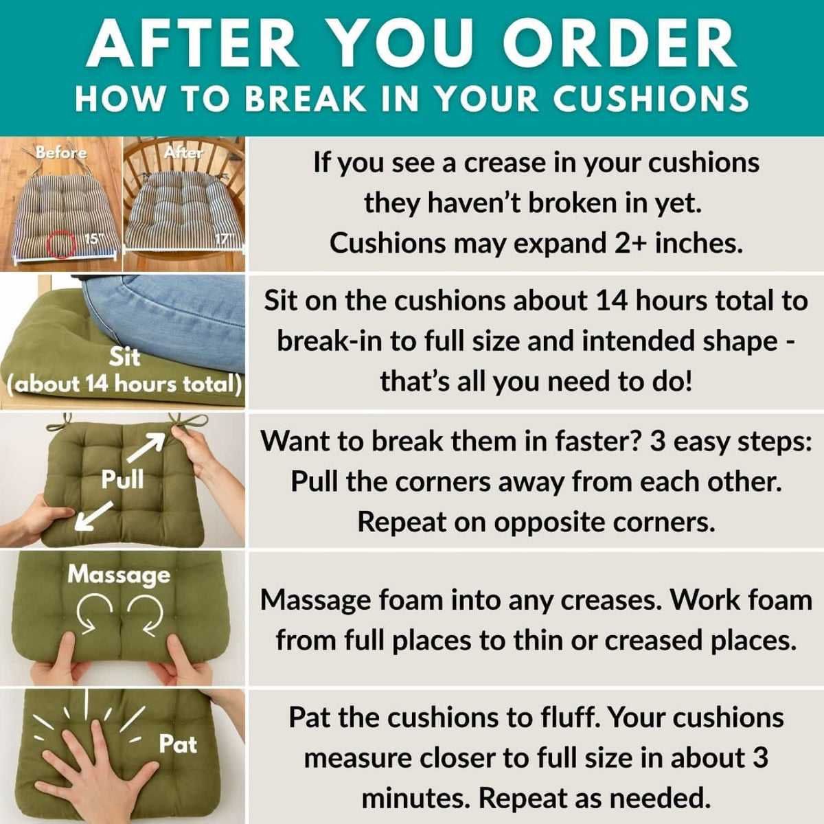 Cotton Duck Brown Solid Color Dining Chair Pads - Made in USA - 100% Cotton - Machine Washable