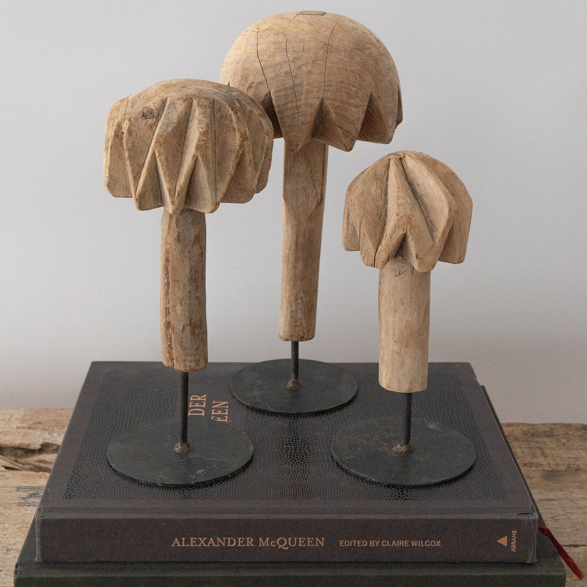 Set di 3 zangole per burro primitive