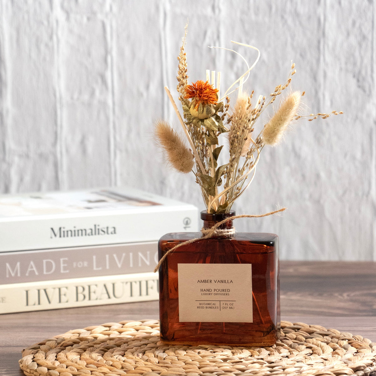 Diffuseur de parfum à bâtonnets bouquet Ambre Vanille