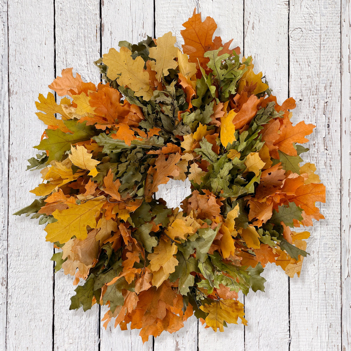 Ghirlanda naturale di foglie di quercia Golden & Green Harvest