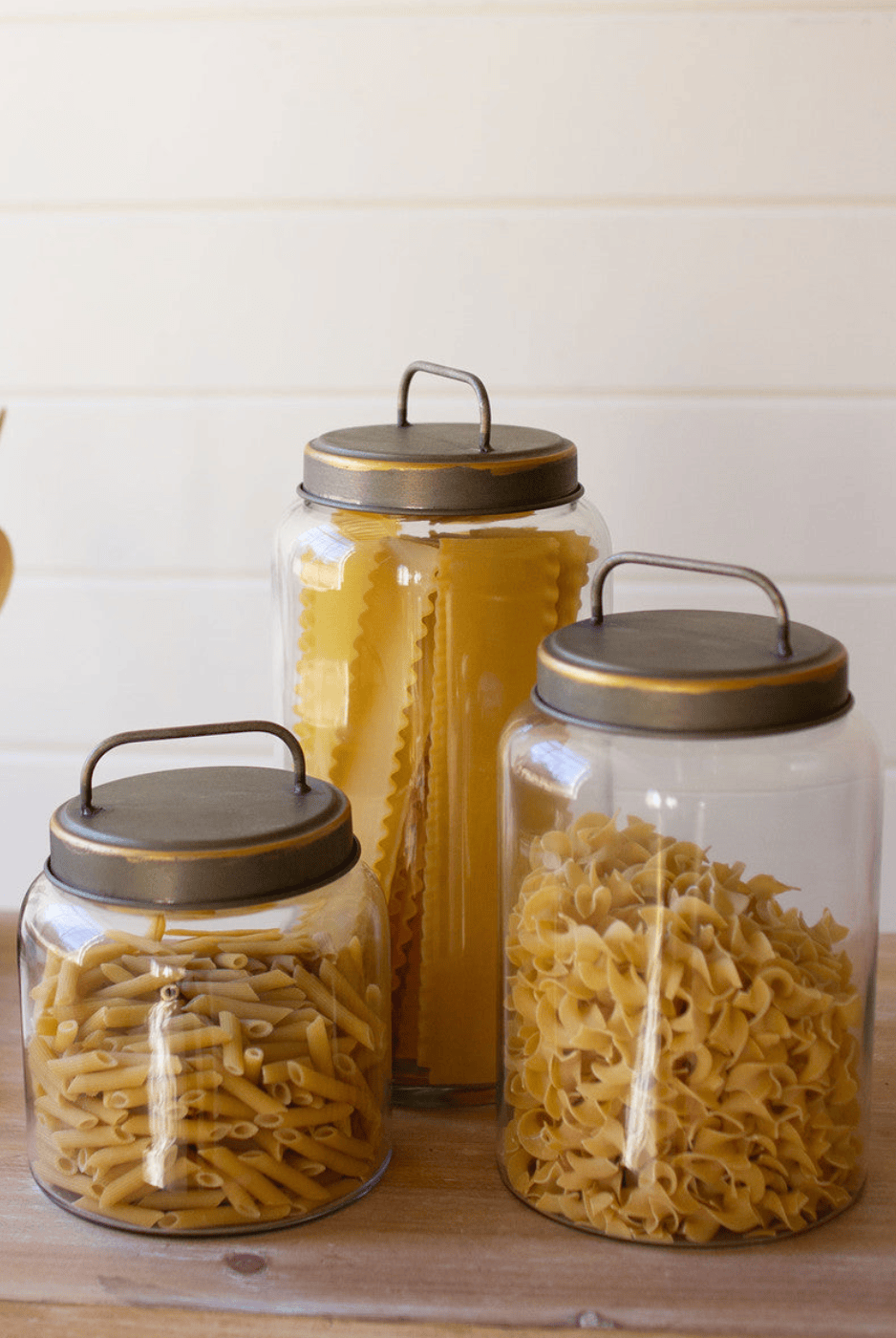 Archer Glass Canister with Metal Lid - Three Sizes