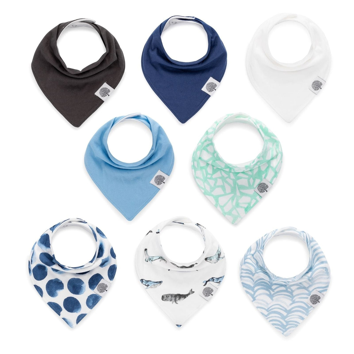 Set di bavaglini a bandana Arctic (confezione da 8)