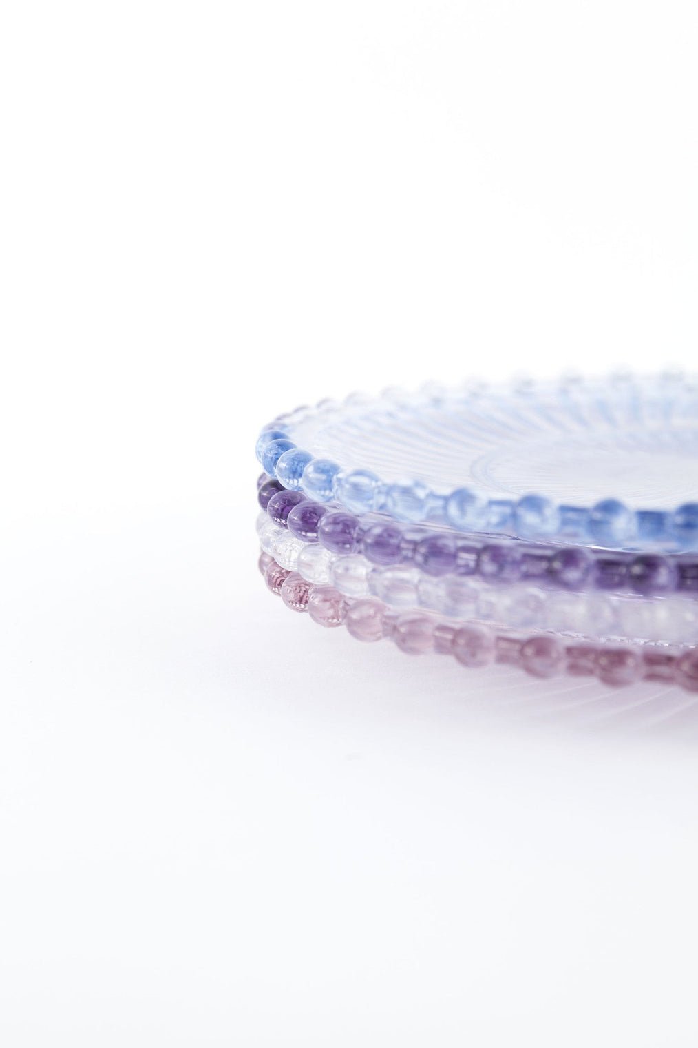 Danielle Ribbed Glass Plate