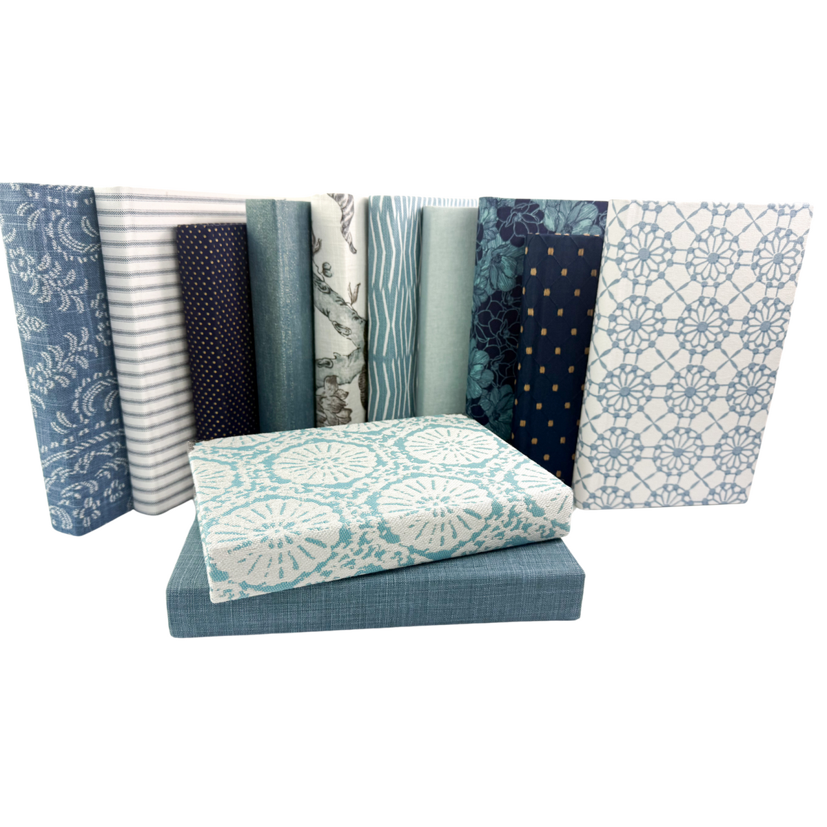 Ensemble de livres bleus assortis - Sélection de designer