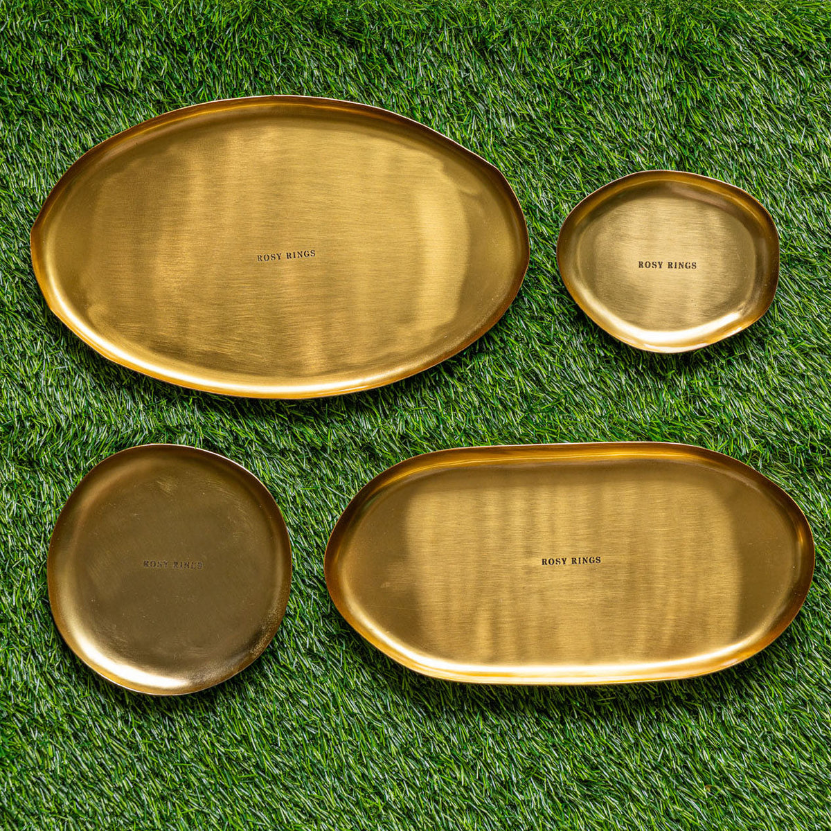 Gold Centerpiece Botanical Candle Plate