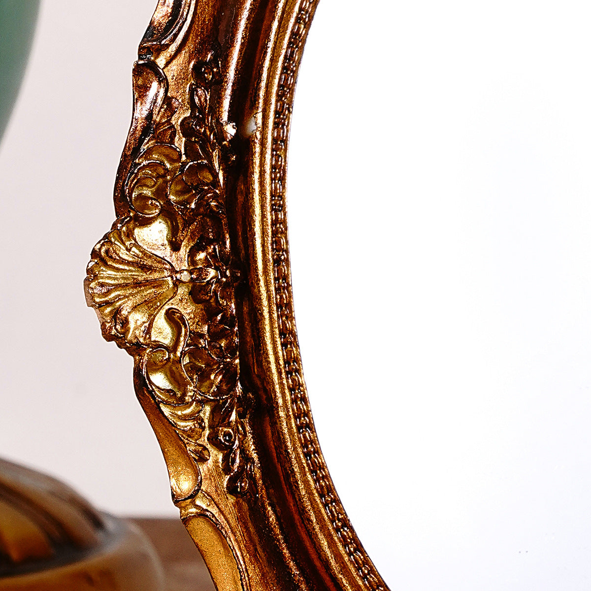 Vintage Style Ornate Oval Table Mirror