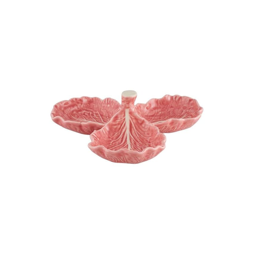 Bordallo Pinheiro Pink Cabbage Olive Dish - Handcrafted
