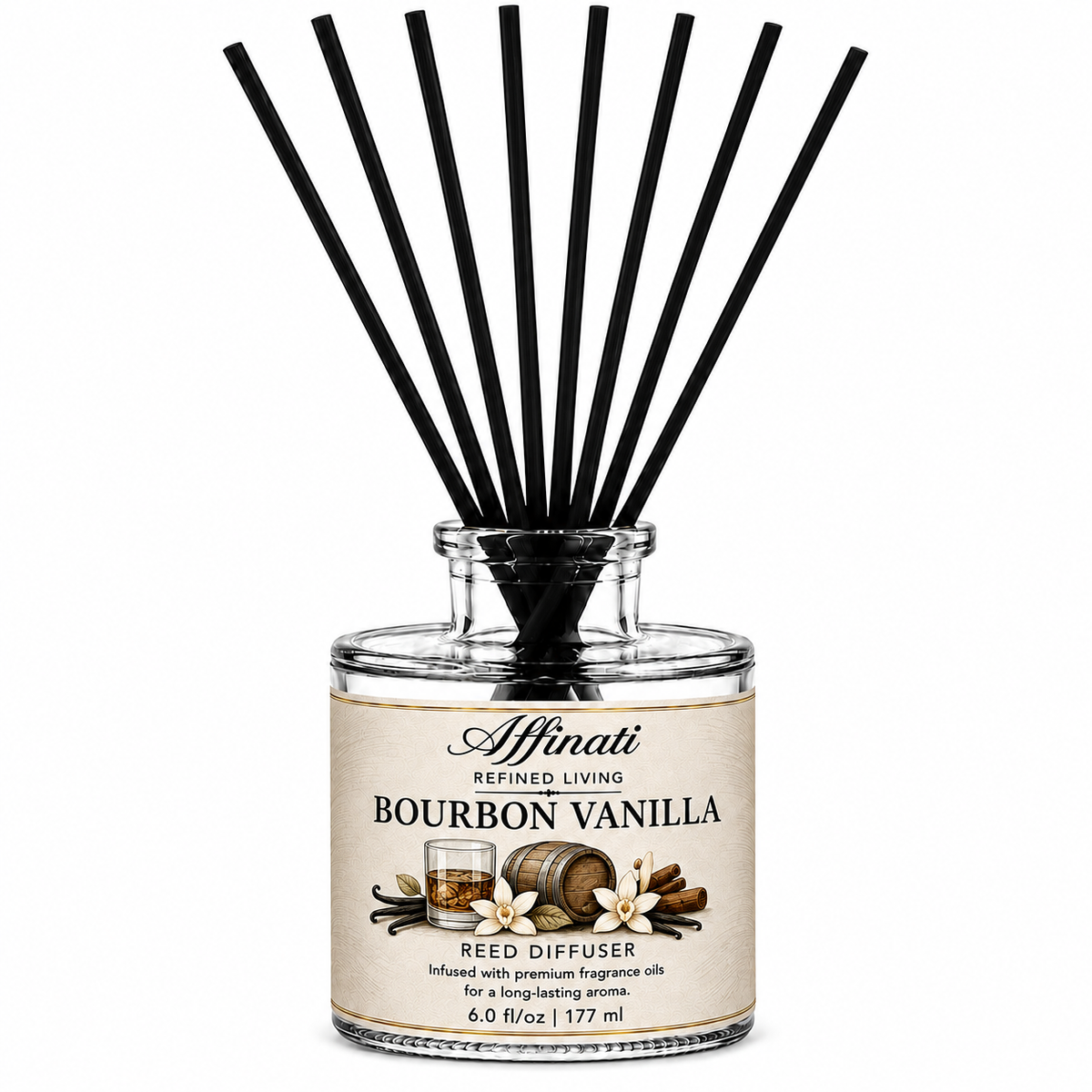 Diffusore a bastoncini alla vaniglia Bourbon