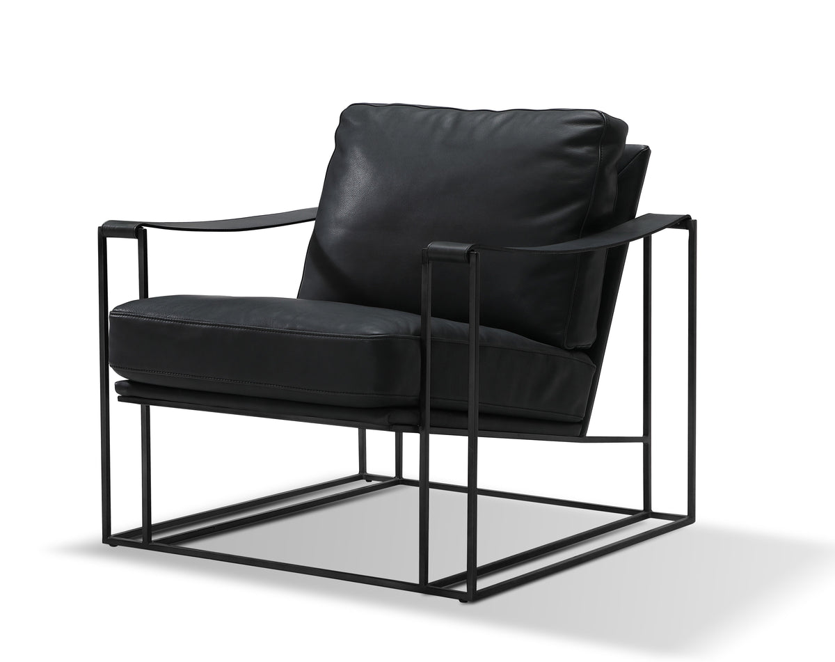 Fredo Top Grain Leather Arm Chair