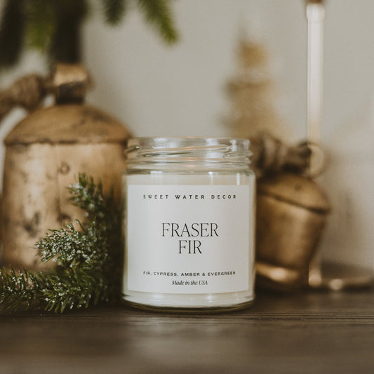 Bougie au soja Sapin Fraser - Pot transparent - 9 oz