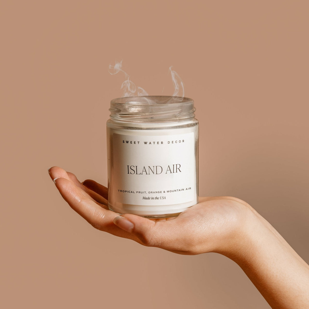 Candela alla soia Island Air - Vasetto trasparente - 9 oz