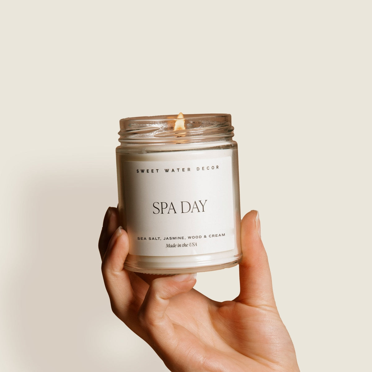 Candela in soia Spa Day - Barattolo trasparente - 9 oz