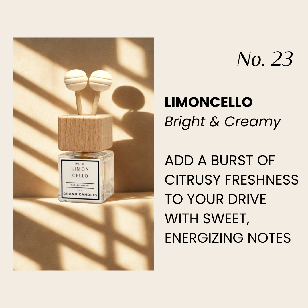 Diffuseur de voiture crème de limoncello