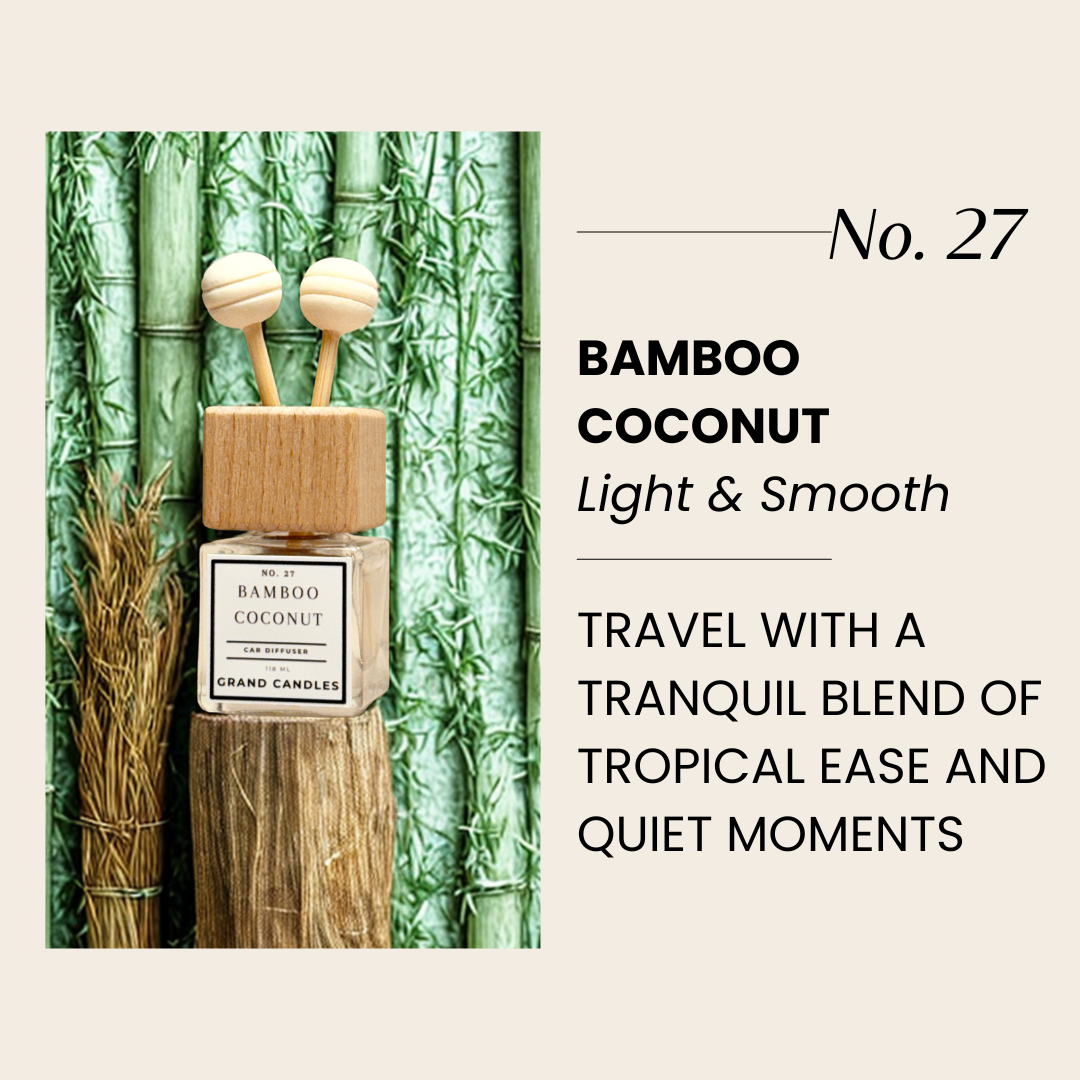 Diffusore per auto Bamboo + Cocco